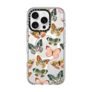 iPhone 16 Pro Clear Case MagSafe Compatible Spring Butterflies