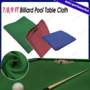 AU Premium 7/8/9ft Pool Table Cloth Felt Snooker Billiard Tablecloth Accessories