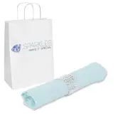 100 pcs 17"x17" inch Polyester Cloth Napkin - Light Blue - w/ Rings Wedding tz