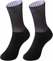 [BMAMBAS] Mens &Womens Aero Cycling Socks Compression Socks With Anti slip Silicone Breathable Mesh Socks One Sizes