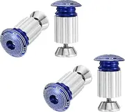 uxcell 2Pair Bar End Plugs Aluminum Handlebar End Caps Bike Plugs 0.6oz Expanding Locking for MTB Road BMX Fixed Gear Bike, Blue
