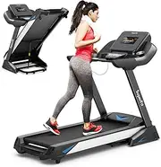 [Costway] 4.75 HP Treadmill with APP and Auto Incline, Folding Treadmill with 20 Preset Programs, Bluetooth Speakers and LED Display, Electric Running Machine for Home and Apartment