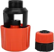 Universal Tap Garden Hose Pipe Connector Tight Thread, Good Sealing, Stable Performance for Kitchen Bathroom Garden Faucets and Irrigation Tools in ABS+TPR Green 60g (Orange)