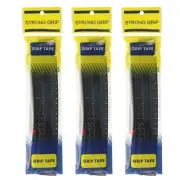 3Pcs PU Tennis Racket Grip Tape Racquet Overgrip, Black