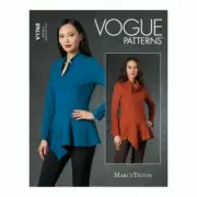 Vogues Top Pull-Over Peplum Marcy Tilton Designer SZ 16-24 Sewing Pattern