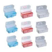 Plastic Box 3 Layer Storage Box Large Capacity Storage Case for Office