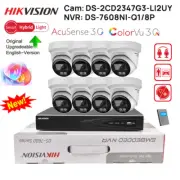 Hikvision Original 8CH 4K ColorVu CCTV System 4MP IP Camera MIC IR Hybrid Light