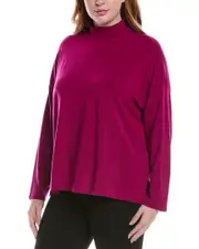 EILEEN FISHER Mock Neck Box Top