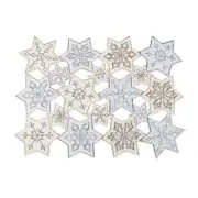 NWT (4) St. Nicholas Square Snowflake Cutout Christmas Holiday Placemats