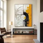 Handmade Oil Painting Canvas Wall Art Decoration Simple Abstract for Home Decor Stretched Frame Hanging Painting/Rolled Frameless Unstretched Painting