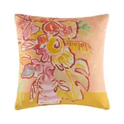Kas Australia Albi Filled Cushion/Throw Pillow Square Home Decor 50x50cm YLLW