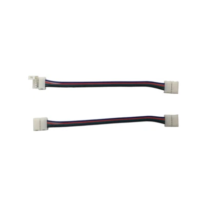 4 Pcs LED Light Strip Connector Rgb Connection Cables Power Adaptor