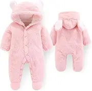 [Jueshanzj] Unisex Baby Snowsuit Newborn Infant Jumpsuit Cartoon Cute Winter Coat