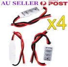 4pcs 12V Mini LED Strip Light Dimmer Controller with On Off Switch for 3528 5050