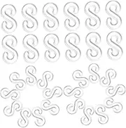 Tofficu 500pcs Rubber Band Bracelet Clips S Hooks for Loom Bracelet Making Durable DIY Craft Connectors Reusable Clips for Creative Projects