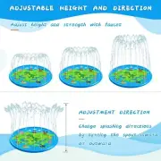 Splash Pad for Kids 68" Toddlers Water Sprinkler Pad&Splash Play Mat Outdoor Toy