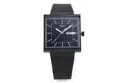 Swatch SO34B701 WHAT IF BLACKAGAIN public urethane watch