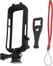 Briny River Plastic Protective Frame Shock Absorbing Housing for Action Camera 14.5 x 5 x 2.2 cm Compatible with Insta360 X3