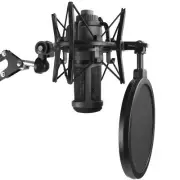 AT2020 Shock Mount with Pop Filter Windscreen and Shockmount to Reduce Vibratio