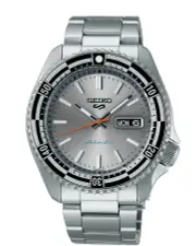 Seiko 5 Sports Retro Special Edition Watch Silver Dial SRPK09K