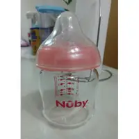 在飛比找蝦皮購物優惠-NUby 自然乳感寬口徑防脹氣玻璃奶瓶150ml