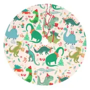 30" Christmas Tree Skirt Xmas Tree Mat, Funny Party Decor Supplies for Hallow...