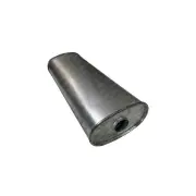 Redback Megaflow Muffler - 2" 51mm Pipe 8x5" Oval 23" Long Centre/Centre
