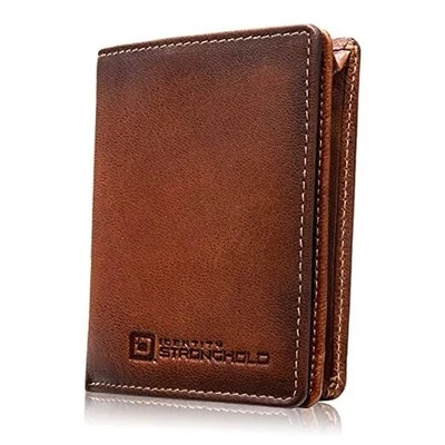 Waltlet - RFID Blocking Bifold Wallet for Men with Magnetic Clasp - Brown brown