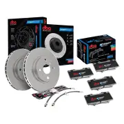 DBA Rear Disc Brake Rotors Pads Hoses for Subaru Forester 2.0XT SJ S13 SJG 316mm