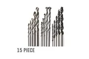 15x HSS Drill Bits Combination Set Wood Metal & Concrete Drilling Metric New