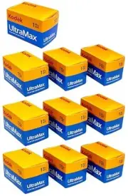 Kodak Color Negative Film 35mm ULTRAMAX400 36 Exposures 10 Rolls