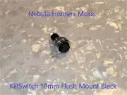 Guitar KillSwitch Cutoff Black Momentary P/Button 10MM Flush Mount 4.1m w14"wire