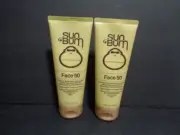 NEW! 2X! SUN BUM Premium Sunscreen Face Lotion Spf 50 Lotion 3oz Each Exp 6/2025