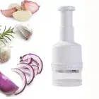 Pressing Vegetable Garlic Onion Food Chopper Cutter Slicer Peeler Dicer White