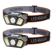 Induction Headlight LED Headlight Headlight USB Flashlight Torch Light4497