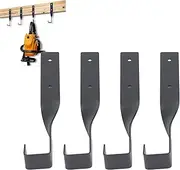 LOCADENCE 4PCS Chainsaw Holder, Heavy Duty Chainsaw Storage Rack Hook, Multifunctional Wall Mounted Chainsaw Hanger, Garage Storage Tool Organizer for Garage Garden Carbon Steel