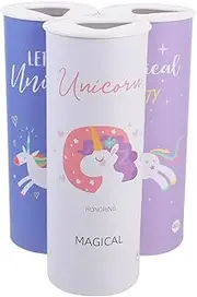 PRETYZOOM 3pcs Car Tissue Holder with Facial Tissue, Unicorn Car Tissues Cylinder Car Tissue Box Tube Round Travel Car Napkin Face Towel Container for Xmas Party Home