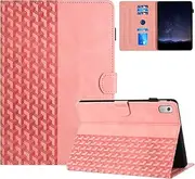 Lenovo Tab M9 Case 9 Inch 2023 (TB-310FU) Premium PU Leather with Magnetic Clasp and Wallet Card Holder, Shockproof Multi-Angle Adjustable Bracket Auto Wake and Sleep Tablet Case for Lenovo m9, Pink