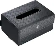 Car Tissue Box | Faux Leather Tissue Box Storage for Cars - Easy Access Storage Solution Keeps Auto Tidy for Road Trips Daily Commute Travel Organization Interior Decor