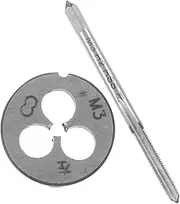 ETHZZLE Die Tap Wrench Set Metal Screw Tool for Rethreading Left-hand Thread Coarse Fine Thread Compact