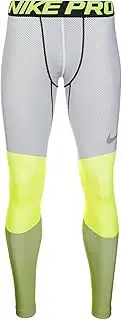 [Nike] Mens Pro Hyperwarm Lines Compression Tights - Volt/Black - 2XL