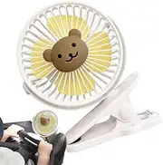jamgeery Stroller Clip Fan | Electric Children's Outdoor Fan,Built-in Energy-Saving Battery Ventilation Tool for Cribs, Bedsides, Car Seats, and Student Beds