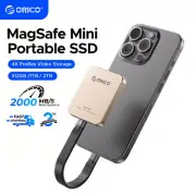 ORICO Mini Magnetic External SSD for iPhone 16 15 Pro/Max ProRes 2000MB/s 4K US