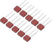 uxcell 25Pcs DIP Mounted Miniature Square Slow Blow Micro Fuse for Electronic Parts PCB LCD Repair, T4A 4A 250V, Red