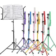 Heavy Duty Foldable Music Stand Holder Base Tripod Orchestral Conductor Sheet Black