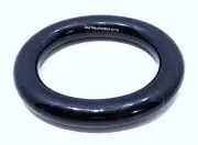 Liz Claiborne Signed Navy Blue Oval Bangle Bracelet Vintage Lucite