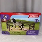 Schleich Horse & Rider Care Set 42270 Andalusian Fence Equestrian Toy NEW