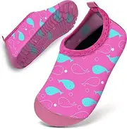 [WateLves] Bathing Shoes Baby Children Water Shoes Boys Swimming Shoes Girls Beach Shoes Swimming Socks Aqua Shoes Barefoot Shoes Size 14-31, Pink Whale, 30/31 EU