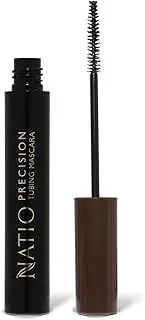 Natio Australia Precision Tubing Mascara - Brown 7ml- Slim Brush Mascara for Precision Application - Clump-Free, Flake-Free & Smudge-Free - Cruelty Free & Vegan Friendly