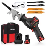 Cordless Reciprocating Saw, Speed 3000SPM，with Clamping Jaw, 2000 mAh Battery...